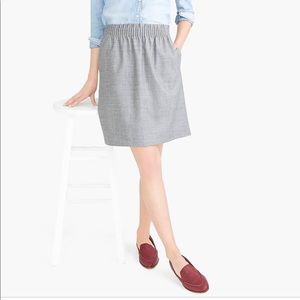 EUC J. Crew Sidewalk Skirt Heather Gray Size 6